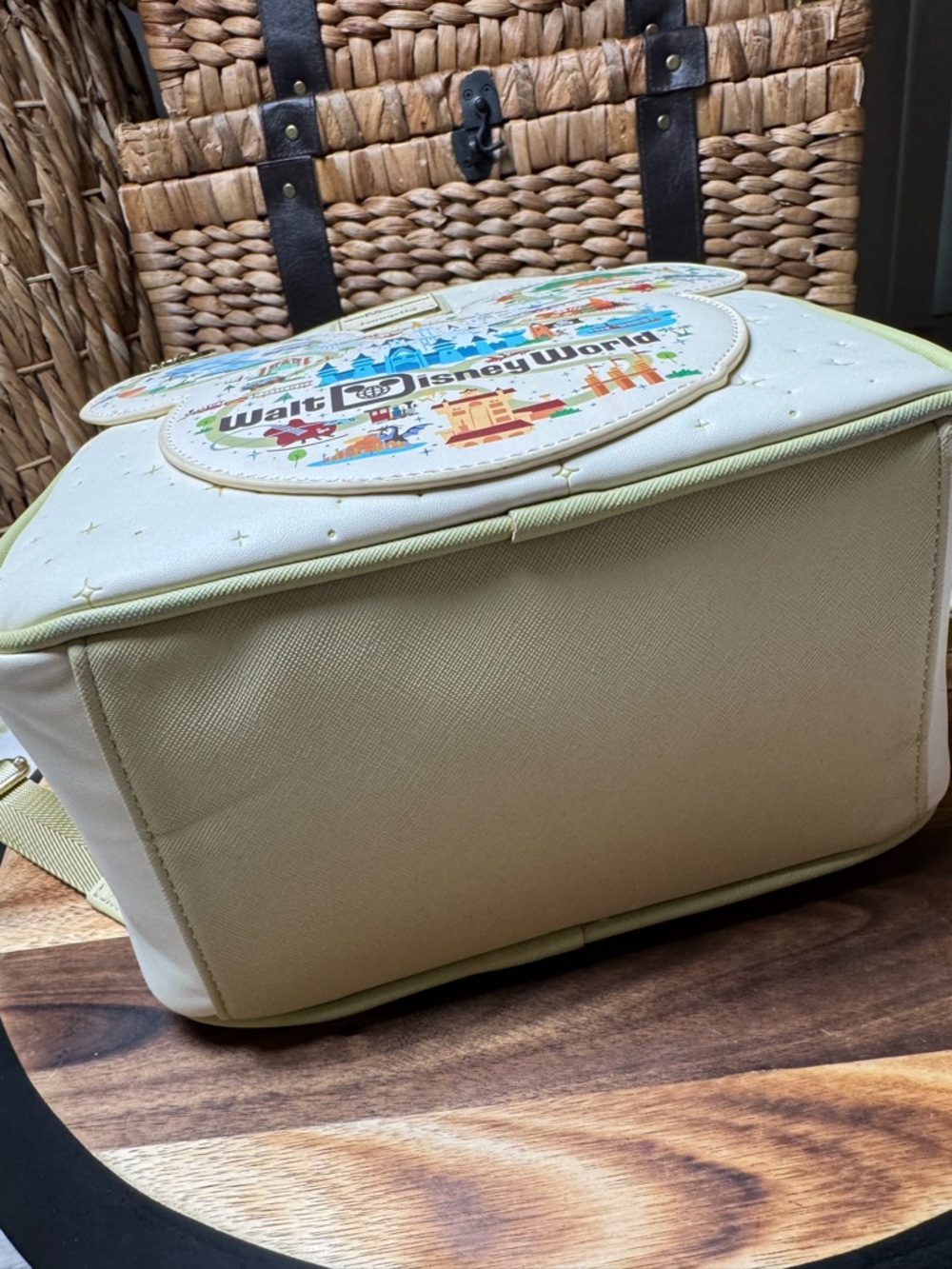 Walt Disney World 50th Anniversary Park map Loungefly backpack - Picture 8 of 9